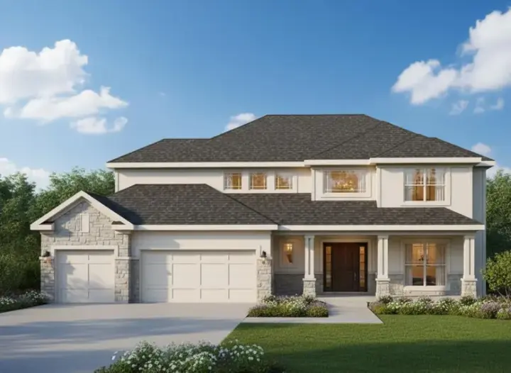Traditional house plans 21-322 - front exterior, 2,578 sq ft, 4 bed, 3 bath house plans | Monster House Plans