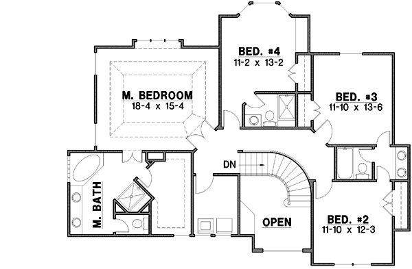 Upper/Second Floor Plan: 21-324