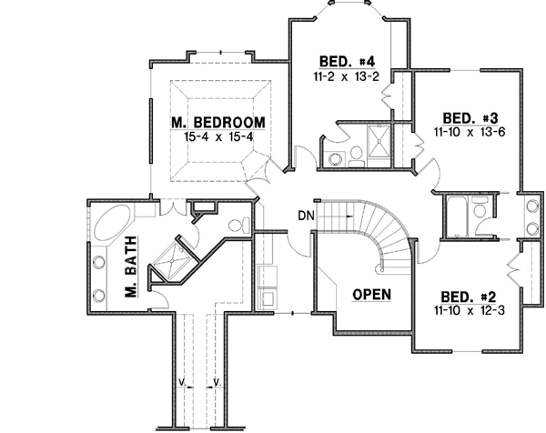 Upper/Second Floor Plan: 21-326
