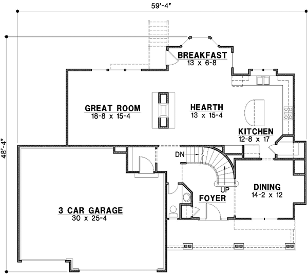 Main Floor Plan: 21-327