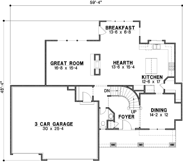 Main Floor Plan: 21-329