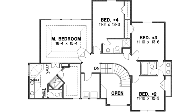 Upper/Second Floor Plan: 21-329