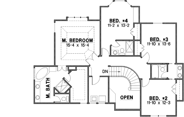 Upper/Second Floor Plan: 21-330