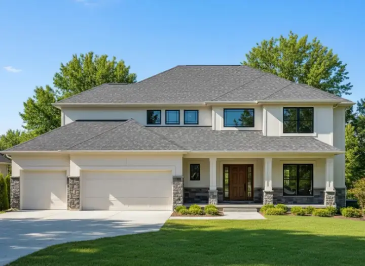 Traditional house plans 21-331 - front exterior, 2,582 sq ft, 4 bed, 3 bath house plans | Monster House Plans