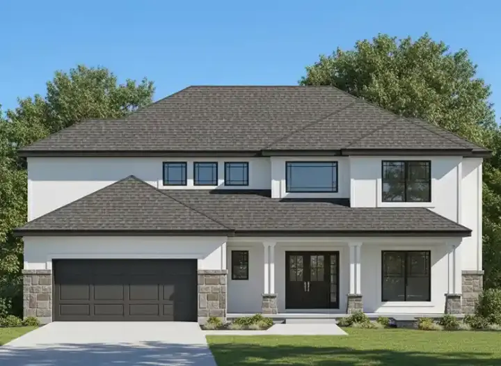 Traditional house plans 21-332 - front exterior, 2,703 sq ft, 4 bed, 3 bath house plans | Monster House Plans