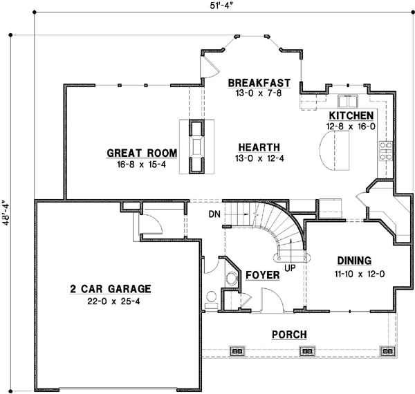 Main Floor Plan: 21-332