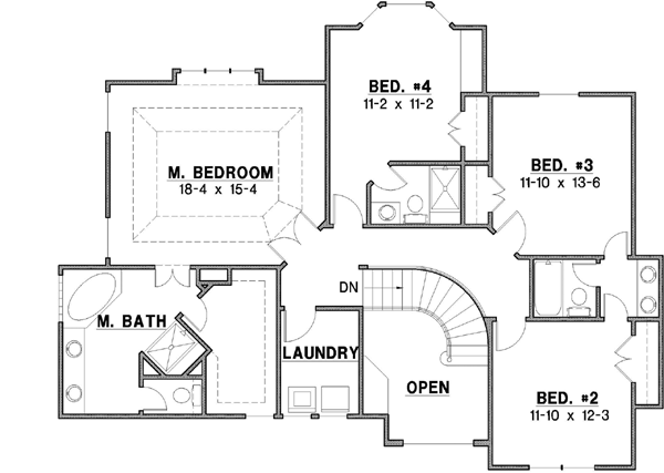 Upper/Second Floor Plan: 21-332