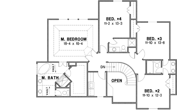 Upper/Second Floor Plan: 21-333