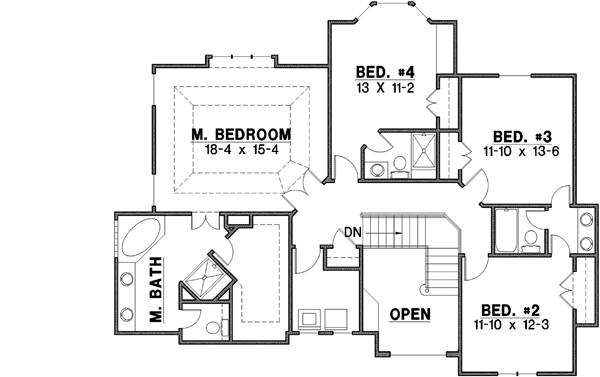 Upper/Second Floor Plan: 21-334