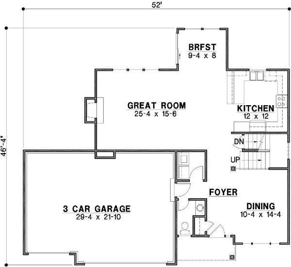 Main Floor Plan: 21-335
