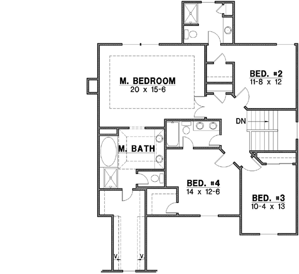 Upper/Second Floor Plan: 21-336