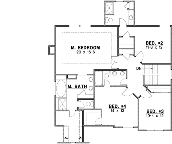 Upper/Second Floor Plan: 21-337