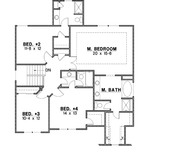 Upper/Second Floor Plan: 21-338