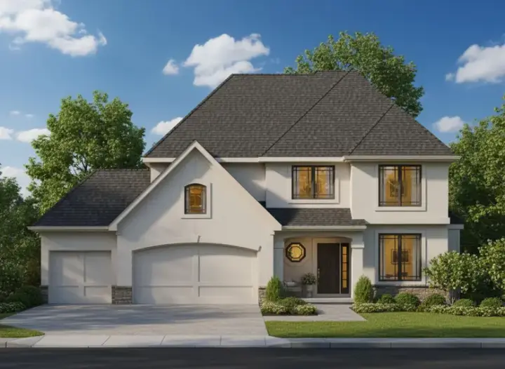 Traditional house plans 21-339 - front exterior, 2,518 sq ft, 4 bed, 3 bath house plans | Monster House Plans
