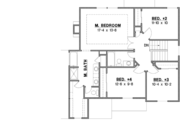 Upper/Second Floor Plan: 21-340
