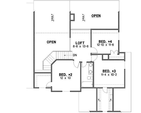 Upper/Second Floor Plan: 21-341