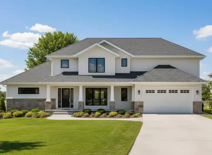 Traditional house plans 21-342 - front exterior, 2,675 sq ft, 4 bed, 3 bath house plans | Monster House Plans