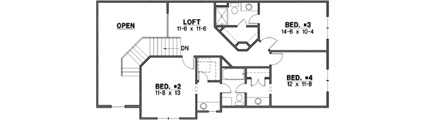 Upper/Second Floor Plan: 21-342