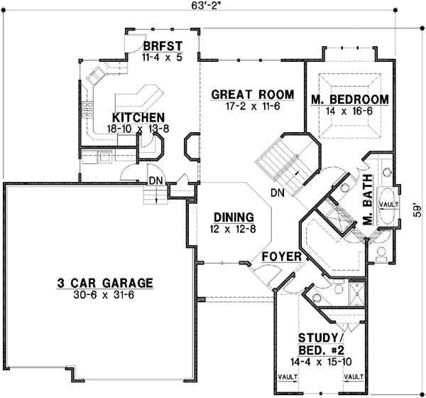Main Floor Plan: 21-344