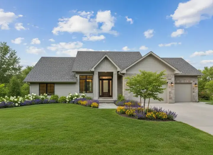 Traditional house plans 21-345 - front exterior, 2,989 sq ft, 5 bed, 3 bath house plans | Monster House Plans