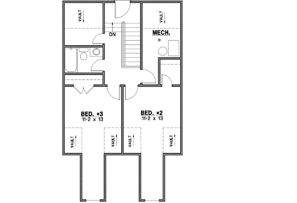 Upper/Second Floor Plan: 21-347