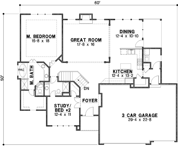 Main Floor Plan: 21-348