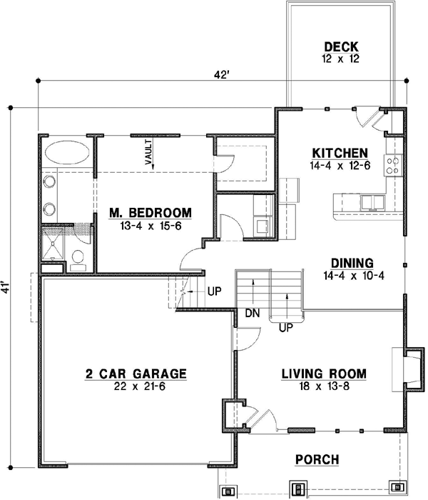 Main Floor Plan: 21-349