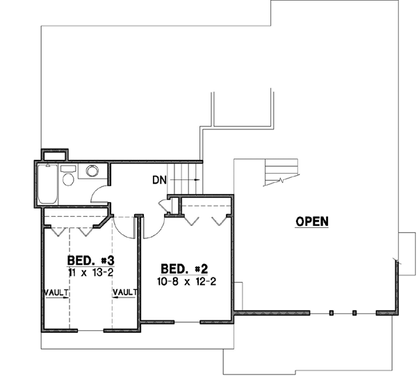 Upper/Second Floor Plan: 21-349