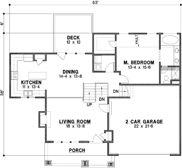 Main Floor Plan: 21-351