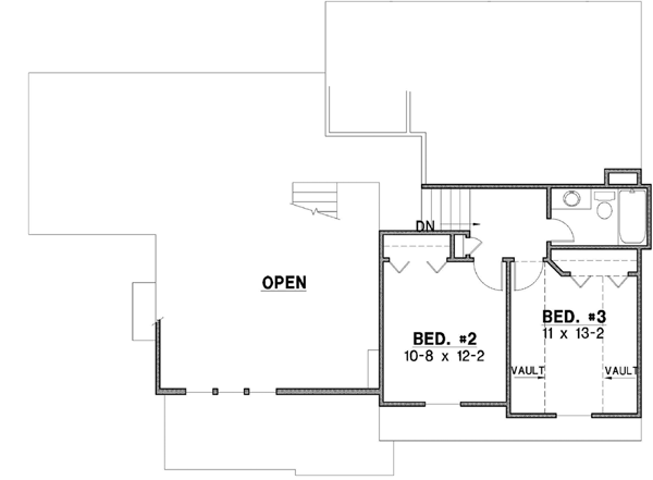 Upper/Second Floor Plan: 21-351