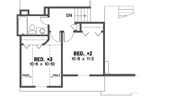 Upper/Second Floor Plan: 21-352
