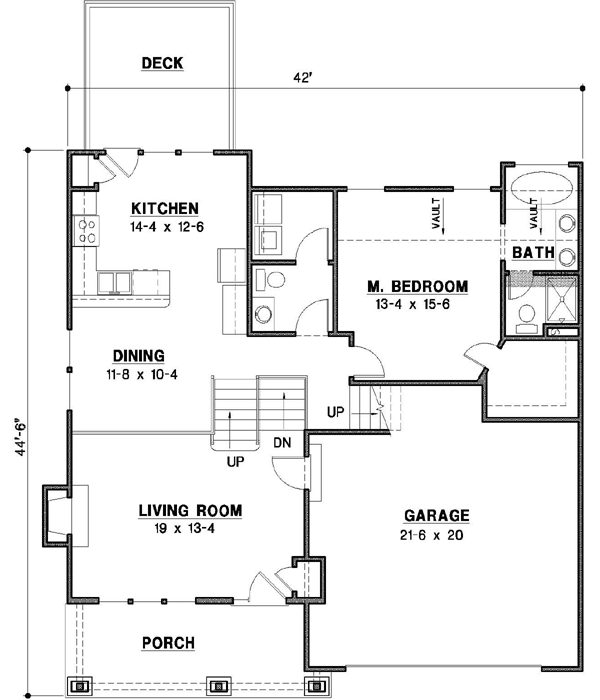 Main Floor Plan: 21-353