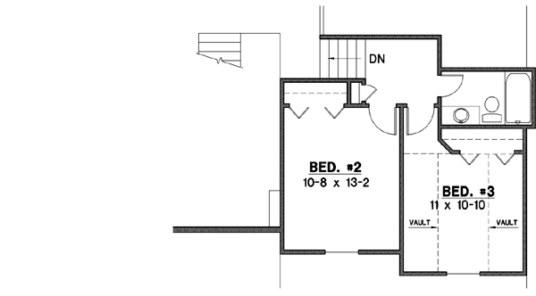 Upper/Second Floor Plan: 21-353