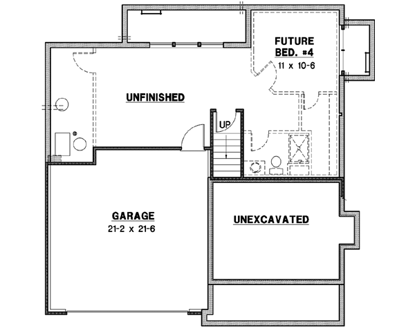 Lower Floor Plan: 21-354