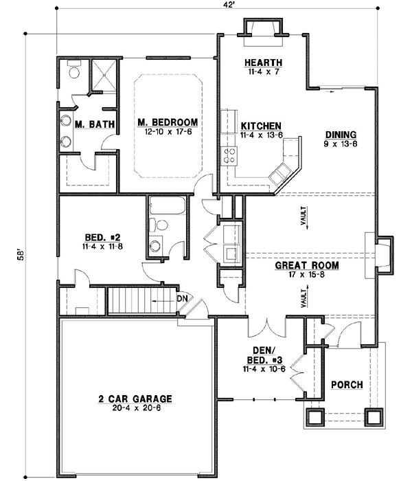 Main Floor Plan: 21-356