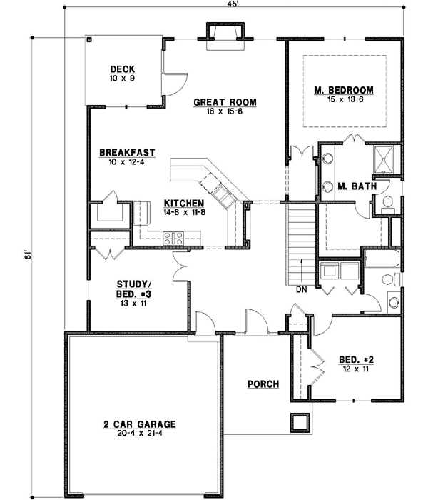 Main Floor Plan: 21-357