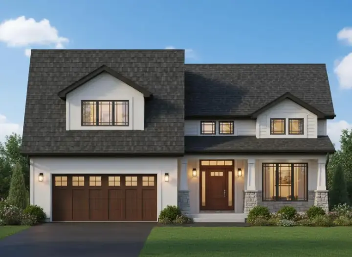 Traditional house plans 21-361 - front exterior, 1,885 sq ft, 4 bed, 2 bath house plans | Monster House Plans