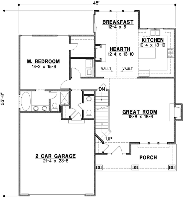 Main Floor Plan: 21-361