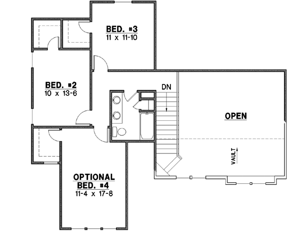 Upper/Second Floor Plan: 21-361