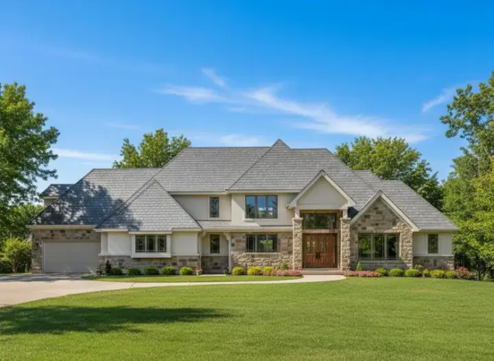 Traditional house plans 21-363 - front exterior, 8,057 sq ft, 6 bed, 6 bath house plans | Monster House Plans
