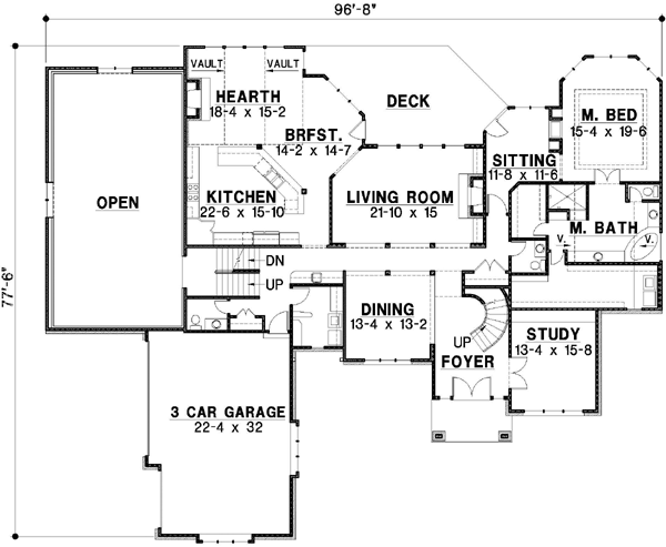 Main Floor Plan: 21-363