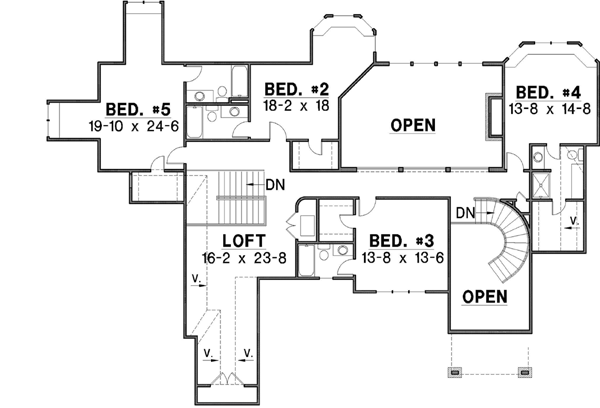 Upper/Second Floor Plan: 21-363