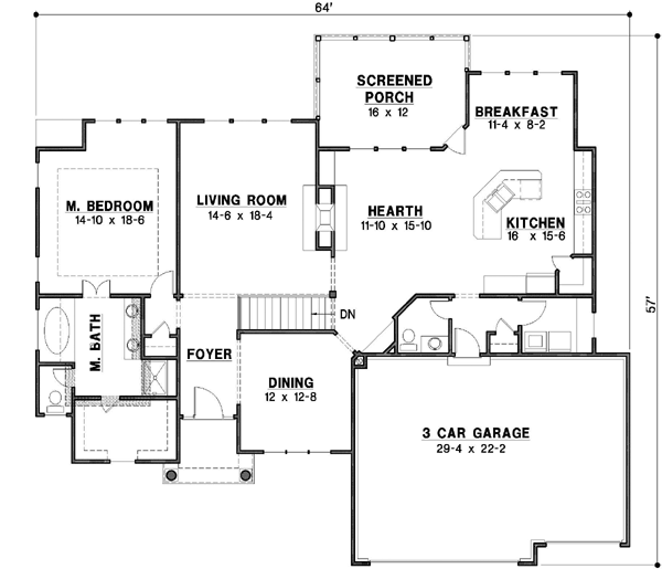 Main Floor Plan: 21-367