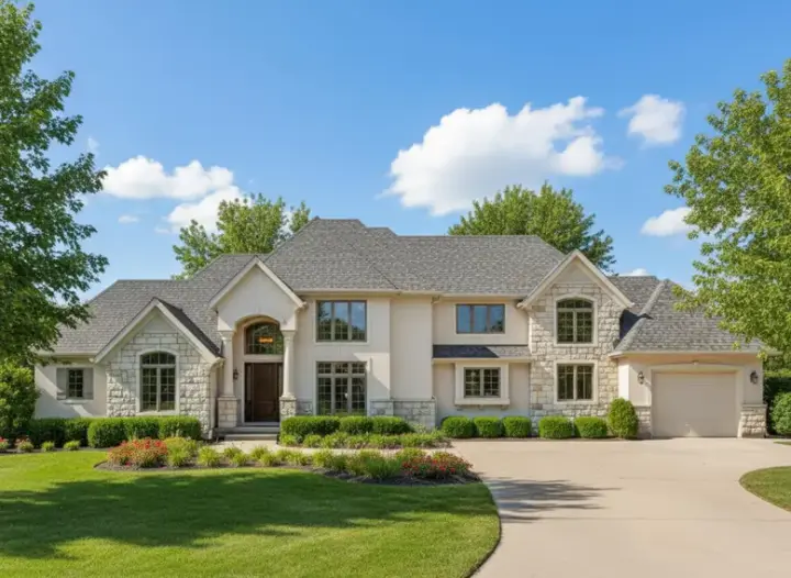 Traditional house plans 21-369 - front exterior, 4,753 sq ft, 4 bed, 4 bath house plans | Monster House Plans