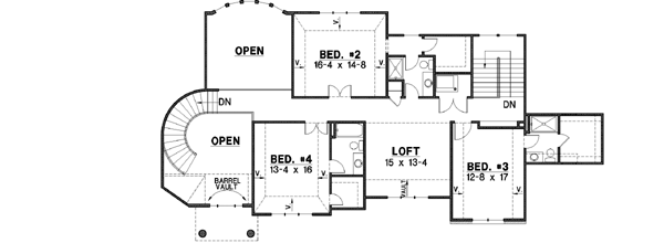 Upper/Second Floor Plan: 21-369