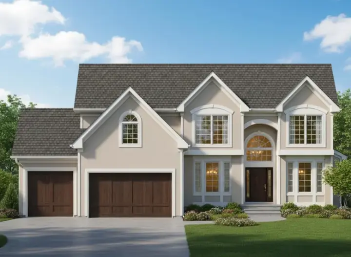 Traditional house plans 21-372 - front exterior, 2,756 sq ft, 4 bed, 3 bath house plans | Monster House Plans