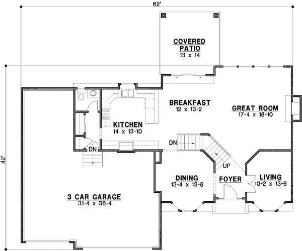 Main Floor Plan: 21-372