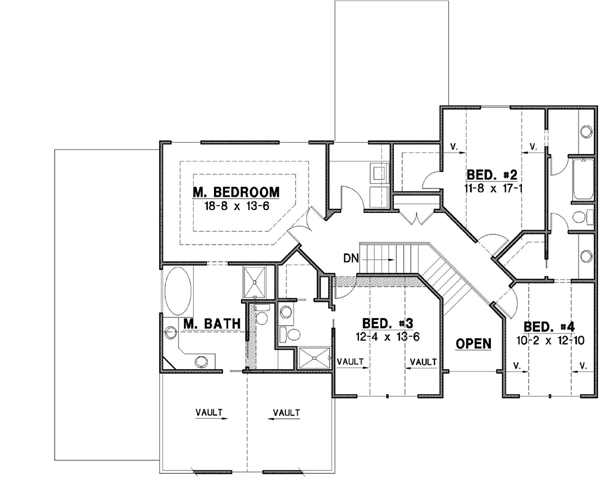 Upper/Second Floor Plan: 21-372