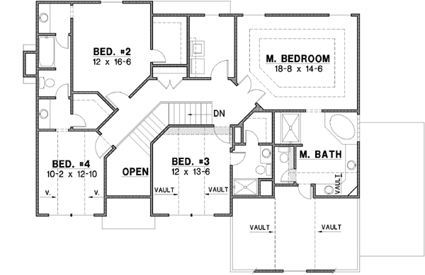 Upper/Second Floor Plan: 21-373