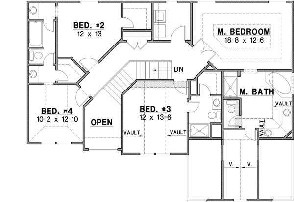 Upper/Second Floor Plan: 21-374